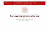 Dipartimento di Scienze Aziendali Università di Bologna · di nuove imprese, il finanziamento dell’innovazione, la gestione e la valutazione economica degli intangibles, i processi