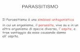 PARASSITISMO - dsv.unisi.it · Endoparassiti • protozoi e metazoi • intracellulari (prevalentemente protozoi) • extracellulari (sia protozoi che metazoi) INTERAZIONI CON L’OSPITEEndoparassiti