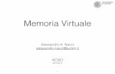 Memoria Virtuale - Alessandro Antonio Nacci · b) Il contenuto della tabella 1 è riportato sotto ed è facilmente interpretabile ricordando che l’area di pila è allocata in fondo