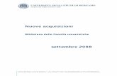 Nuove acquisizioni - Università di Bergamo - Servizi ...servizibibliotecari.unibg.it/acq/lls0809.pdf · Manuale di psicodiagnostica di Rorschach : ... interpretazione e commentario