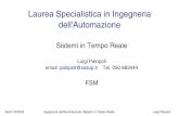 Laurea Specialistica in Ingegneria dell'Automazioneretis.sssup.it/~lipari/courses/rtos/lucidi/lect9.pdfData:1/3/2003 Ingegneria dell'Automazione: Sistemi in Tempo Reale ...