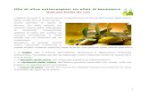 Olio di oliva extravergine: un elisir di benessereasddcorteconti.it/resources/sezsalute/6Olio di Oliva.pdf · L'albero di ulivo e le olive hanno caratterizzato la storia dell'uomo