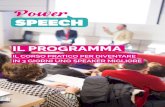 Programma Power Speechpowerspeech.pennamontata.com/wp-content/uploads/2017/09/Programma... · Usare il design in maniera intenzionale 8. Alternative al template standard ... comunicazione