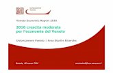 2016 crescita moderata per l’economia del Veneto · il 22% della pop. e l’età media della popolazione arriva a 44,8 anni Continua a crescere l’emigrazione (saldo migratorio