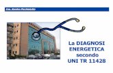Ing. Sandro Picchiolutto · Il D.Lgs. 115/08 definisce come Diagnosi Energetica: “…procedura sistematica volta a fornire un'adeguata conoscenza del profilo di consumo energetico