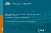 Questioni di Economia e Finanza - Banca d'Italia · La qualità della spesa pubblica e il ruolo che essa svolge nel promuovere la crescita nel lungo ... crescita economica sotto due