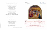 Concerto dell’Epifania - Comune di Schio · (in copertina: Beato Angelico, Natività) Graﬁc project T erra Ensemble Rossella Vicentini - Soprano Tommaso Maggiolo - Controtenore