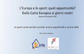 L’Europa e lo sport: quali opportunità? - marche.coni.itmarche.coni.it/images/marche/SLIDE_CONVEGNO_6_OTTOBRE_2018... · Sport come prevenzione del disagio giovanile nei quartieri