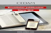 Recentissime pubblicazioni Marzo 2012 - cedam. DIRITTO AMMINISTRATIVO ... Diritto amministrativo