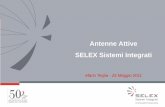 Antenne Attive SELEX Sistemi Integrati - dea.uniroma3.it · • Selex - Sistemi Integrati • Evoluzione delle Architetture • Le antenne Attive: Discipline e Laboratori • Scansione