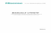MANUALE UTENTE - Hisense Italia · Leggere attentamente il manuale per comprenderne appieno i contenuti ... - Non bloccare le aperture di ventilazione nel coperchio posteriore.