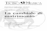 21 Lugano Opera - Ticino Musica International Classic · Tra le regie: Stravinskij, l'Histoire du ... Teatro Pergolesi di Jesi, Cité de la Musique di ... da Silvio Castiglioni a