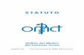 STATUTO - omct.ch Stabile Qi - Via Cantonale 8, 6805 Mezzovico. Statuto dell’Ordine dei medici del Cantone Ticino (del 26 febbraio 2003) ... art. 6 Adesioni, dimissioni