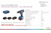 FRAU PROMO BOSCH SETTEMBRE 2018 - utilservicetools.it · MotoreBrushless EC Bosch ... Kit 2 GWS 750 + 1 GWS 22-230 JH Professional –cod. 0.615.990.K8D Netto-netto: ... Prezzo di