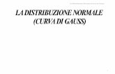 La Distribuzione Normale (Curva di Gauss) · attribuita anche a Laplace (1812), che ne definì le proprietà principali in anticipo rispetto alla trattazione più completa di Gauss.
