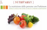 La nutrizione delle persone con Parkinsoncomitatoparkinson.it/wp-content/uploads/2018/05/NUTRIPARKY_1.0.pdf · Cosa posso fare per gestire meglio il Parkinson ? ... Evitare lo zucchero