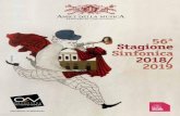 56ª Stagione Sinfonica 2018/ 2019 - amicidellamusica.org · di Piazzolla. ARCHI DELL’ORCHESTRA ANTONIO VIVALDI Ksenia Milas, violino GIOVANNI POMPEO, direttore PHILIP gLASS The