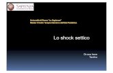 Università di Roma “La Sapienza” Master II livello Terapia ... · Riconoscimento precoce e trattamento dello shock settico Lo shock settico può esser precocemente riconosciuto