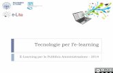 Istituto Nazionale Previdenza Sociale - elite.polito.it · Moodle! Esempio: Tecniche di Programmazione 11 E-Learning per la Pubblica Amministrazione 2014 ... on-line, con tracciamento