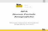 NPA Nuovo Portale Anagrafiche - eservice.eni.com · contabili e di approvvigionamento. ... gestiti con il modulo MM di SAP. ... in automatico da SAP con numerazione progressiva rispetto