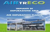 AIRTRECOairtreco.com/doc/Brochure-depuratori-ita-eng.pdf · per il preriscaldamento che per il raffreddamento con efficienza fino al 97% (± 2%). ... centrazione di inquinanti di