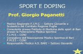 SPORT E DOPING - Home - SIPPS · Consulente presso l’istituto di Medicina dello sport di Bari ... Quando l’atleta finisce l’allenamento dovrebbe bere ... metodologie dei controlli