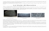 La Stele di Rosetta - Istituto San Giuseppe Lugo di... · Volendo studiare la cometa 67P/Churyumov-Gerasimenko, nella speranza che la determinazione della sua ... L'ultima iscrizione