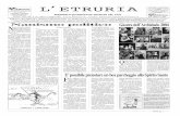 L’ETRURIA · L’ETRURIA N. 09 ATTUALITÀ 15 MAGGIO 2004 PAGINA 2 Arezzo - Olmo Ripa di Olmo, 137 Tel. 0575 959017 Fax 0575 99633 Camucia - Cortona Viale Gramsci, 66/68