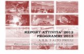 REPORT ATTIVITA’ 2012 - aas3.sanita.fvg.it · REPORT ATTIVITA’ 2012 PROGRAMMI 2013 A.S.S. 3 ALTO FRIULI ... DPI non efficaci . Zona Industriale di Rivoli di Osoppo Monitoraggio