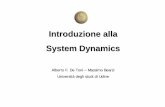Introduzione alla System Dynamics - diegm.uniud.it · sistemico e dinamico teoria dei sistemi approccio dinamico e quantitativo teoria della simulazione approccio sistemico, dinamico
