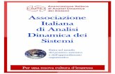 Associazione Italiana di Analisi Dinamica dei Sistemi A5 per sito 2016 - quote 2015.pdf · permette ai Soci di mantenersi aggiornati sui temi del pensiero sistemico, dell’apprendimento