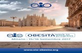 Milano • 15/16 Settembre 2017 - sio-obesita.org · Giuseppe Fatati - Carlo Maria Rotella Obesità e Diabete mellito di tipo 2 - Antonio Caretto Riabilitazione nutrizionale, Obesità