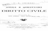 DIRITTO CIVILE - lex.unict.it · 7 G. P. CHIRONI di diritto civile nella R Universitb di Torino-_--x_._. STUDI E QUESTIONI DIRITTO CIVILE PARTE GENERALE - PARTE SPECIALE Sooiet&