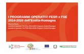 I PROGRAMMI OPERATIVI FESR e FSE 2014-2020 dell’Emilia … · portatori di innovazione sociale (industrie della salute e del benessere, industrie culturali e creative) ... 3.5.1