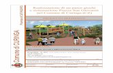 RELAZIONE TECNICA E DI CALCOLO - Comune di Curinga · Relazione di progetto per impianto elettrico per la realizzazione di un parco giochi e sistemazione Piazza San Giovanni nel Comune