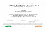 MD COSM 008 - REV 02 ECOGRUPPO ITALIA · Pagina 1 di 14 MD COSM 008 - REV 02 – 10/01/2012 ECOGRUPPO ITALIA Certificato di conformità CB 103/28 - Sez. A Conformity certificate CB