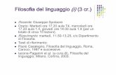 Filosofia del linguaggio 11 · Era possibile che Ratzinger fosse di colore. Se io fossi a Padova, ... delle descrizioni che fissano il referente del nome). La teoria descrittivista