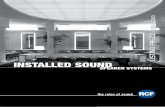 INSTALLED SOUND - elcaroma.com Installed Sound... · - Sensibilità (1W/1m): 94 dB ... RCF Acustica è una grande famiglia di diffusori passivi per installazioni fisse progettata