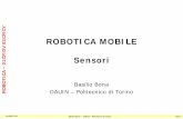 ROBOTICA MOBILE Sensori - ladispe.polito.it · rispetto a un riferimento fisso Guide a ultrasuoni EC – SA Guide a riflessione EC – SA ... Sensori di velocità relativa a oggetti