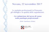 Le malattie professionali in Piemonte: gli obblighi e la ... · “logos” = parola/discorso) lavorativa è quella che connota la natura professionale di molte malattie e che ...