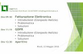 Presentazione Meeting 22052018 · FATTURAZIONE ELETTRONICA OBIETTIVI INCONTRO 1. Illustrarvi la problematica della Fatturazione Elettronica in tutti i suoi aspetti. ... FATTURAZIONE