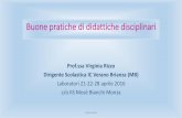 Buone pratiche di didattiche disciplinari - IIS Mosè Bianchi · Laboratori 21-22-28 aprile 2016 c/o IIS Mosé Bianchi Monza ... •Creare motivazione intrinseca nei discenti ...
