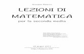 Giuseppe Balacco LEZIONI DI MATEMATICAbalacco.altervista.org/lezioni/seconda.pdf · con la geometria, le frazioni con le percentuali. ... numeratore è uguale al numero di partenza