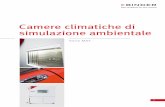 Camere climatiche di simulazione ambientale - GEASS Torino · controller MCS • 1 griglia inseribile in acciaio inox • Tecnologia con camera di preriscaldamento APT.line™ •