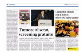 Tumore al seno, screening gratuito - Cronaca - Gazzetta di ... · Cancro al seno, nasce a Reggio il comitato Andos dipendenti di tutte le età, a dimostrazione del valore percepito