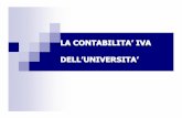 LA CONTABILITA ’IVA DELL ’UNIVERSITA · costituisce attività avente quale finalità principale la tutela e la protezione delle opere d’ingegno. Il servizio rientra tra le operazioni