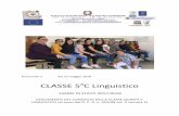 CLASSE 5aC Linguistico - caracciolodaprocida.gov.it · documento del consiglio della classe quinta c linguistico (ai sensi del d. p. r. n. 323/98 art. 5 comma 2) esame di stato 2017/2018