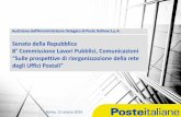 Senato della Repubblica 8° Commissione Lavori Pubblici ... · Il Presidio capillare di Poste Italiane sul territorio non si indebolisce Una rete territoriale che si evolve in funzione