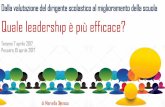 Quale leadership è più efficace? - Home TeramoScuol@2.0lnx.iisteramo.it/vds/wp-content/uploads/2017/03/... · 2017-04-18 · Dalla valutazione del dirigente scolastico al miglioramento