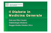Il Diabete in Medicina Generale - Home Page - BIBLIOTECA …biblioteca.asmn.re.it/allegati/reggio120112_120117030134.pdf · 2012-01-17 · prevenzione delle complicanze del diabete